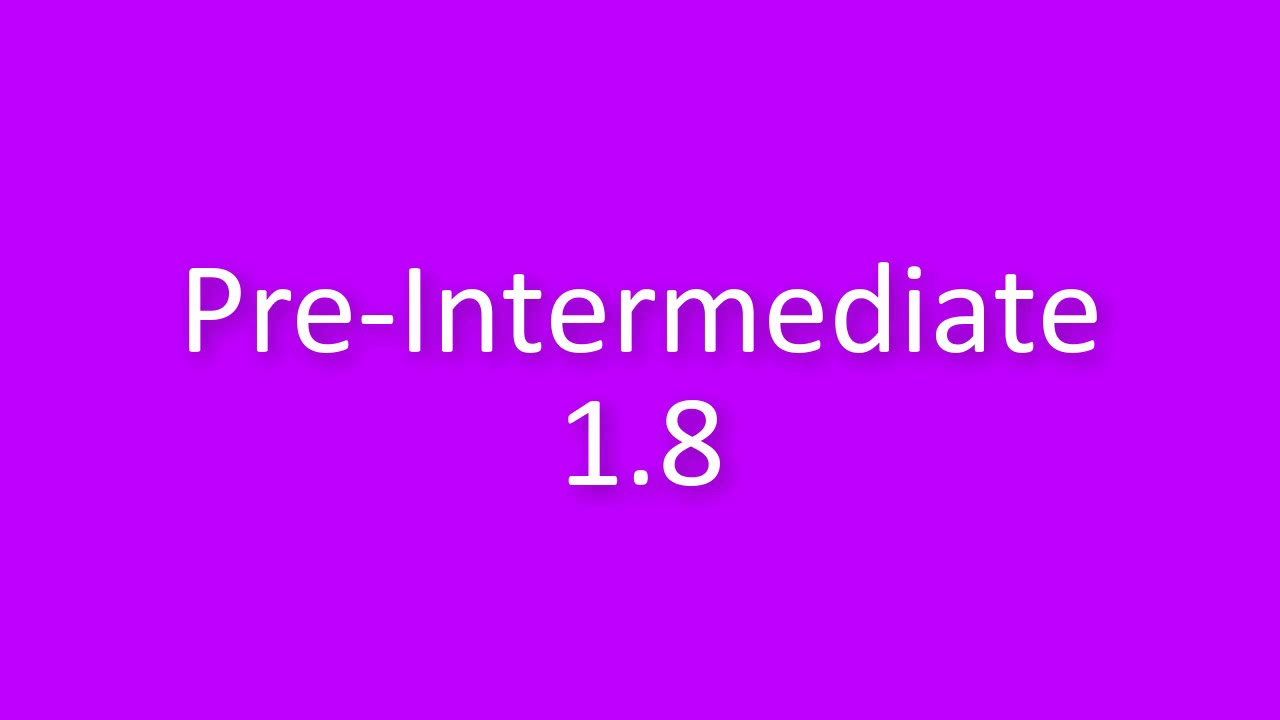 New English File Pre-Intermediate listenning 1.8