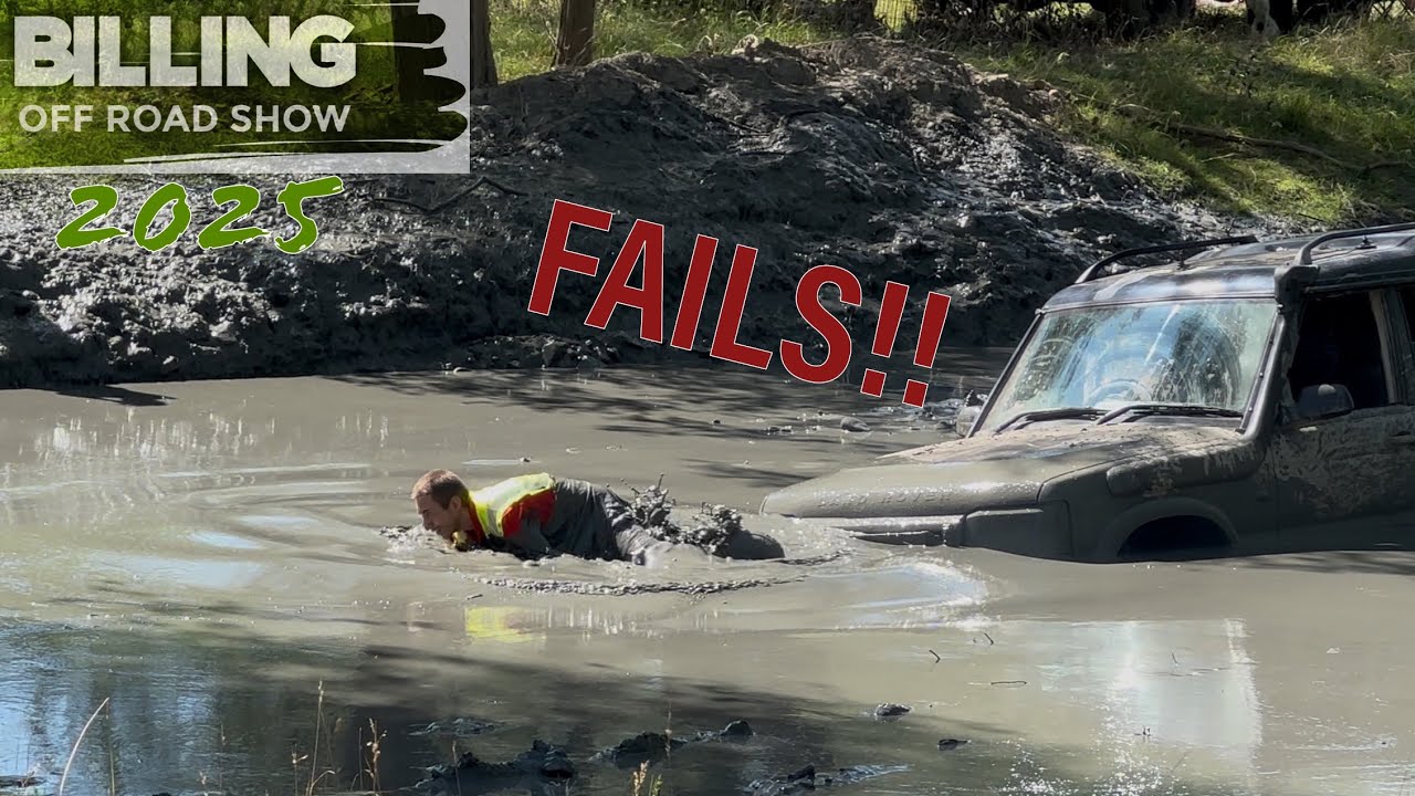 OFF-ROAD FAILS Galore!! || Billing Off Road Show 2025 || Vehicles vs DEEP Mud/Water Compilation