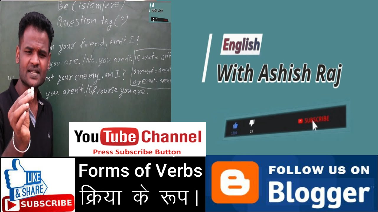 Forms of Verbs, kriya ke roop.