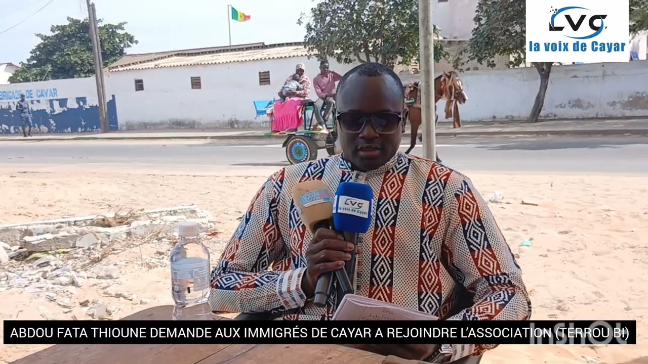 Abdou Fatal thioune demande aux ressortissants Cayarois de rejoindre l'association (Térrou bi)