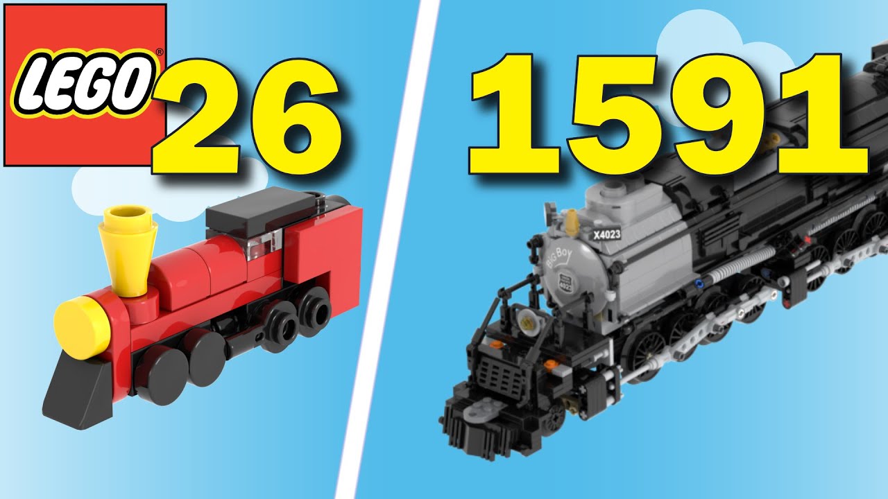 Поезда Lego разных масштабов — сравнение размеров