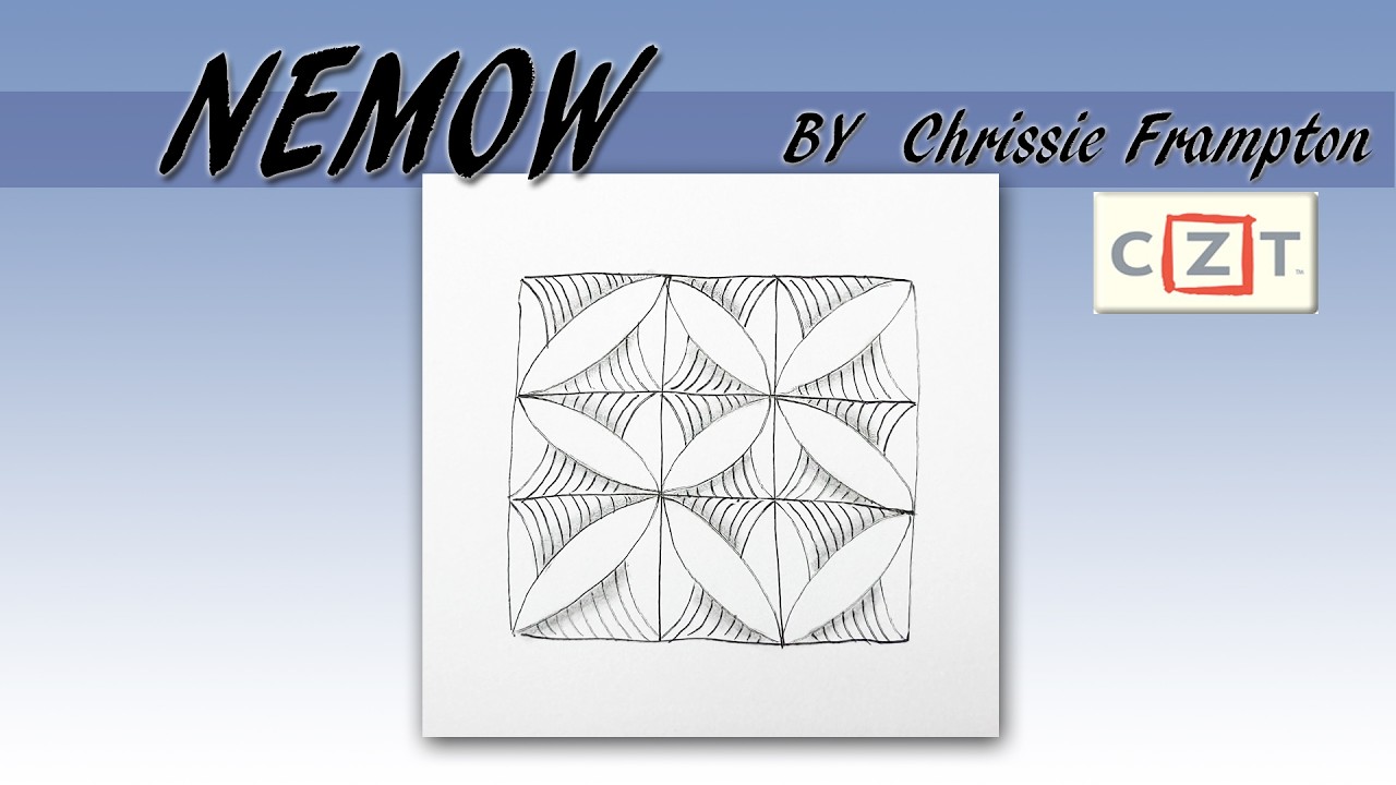 如何畫一般圖樣How to draw the Tangle Pattern NEMOW
