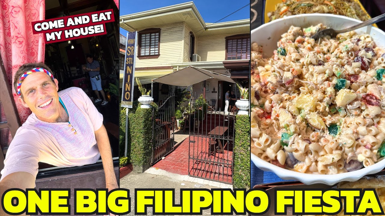 REAL FILIPINO FIESTA! Eat My House In The Philippines (Leaving Aklan)