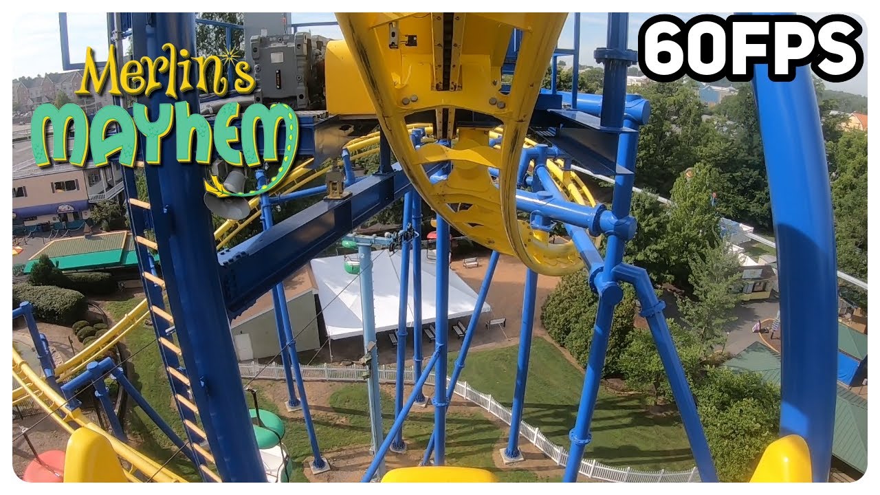Merlin's Mayhem front seat on-ride 1080p POV @60fps - Dutch Wonderland, Lancaster PA