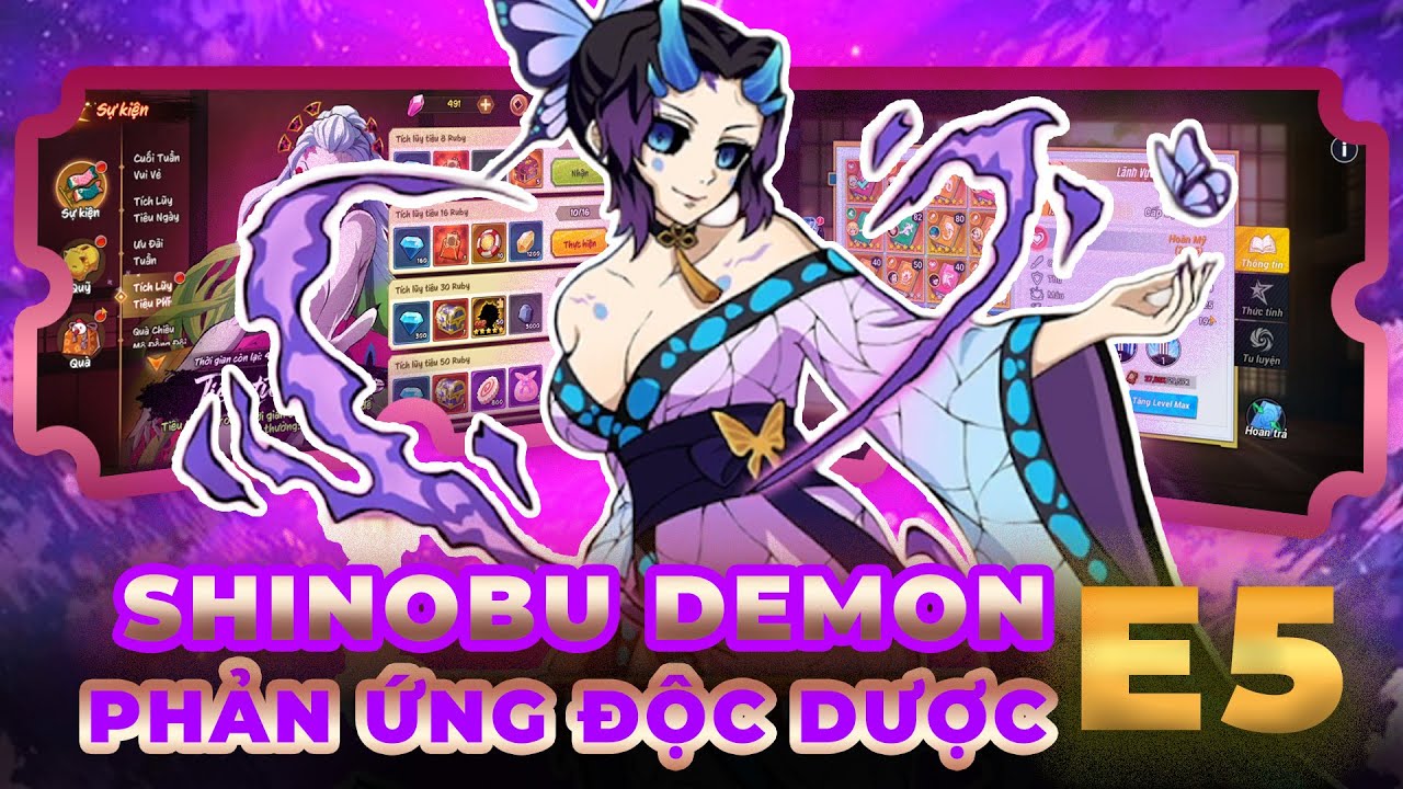 HƠI THỞ MẶT TRỜI #437 - SHINOBU DEMON E5 - PHẢN ỨNG ĐỘC DƯỢC