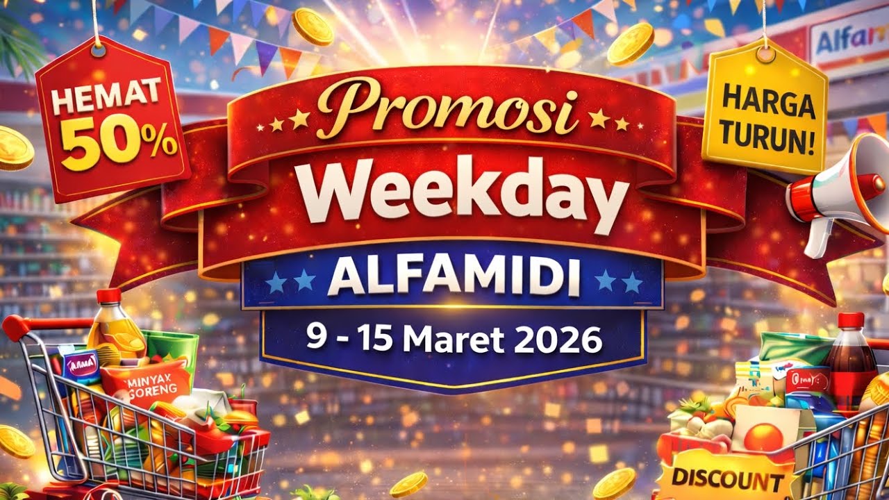 Promosi WEEKDAY ALFAMIDI 9 - 15 Maret 2026 || Promosi Alfamidi 