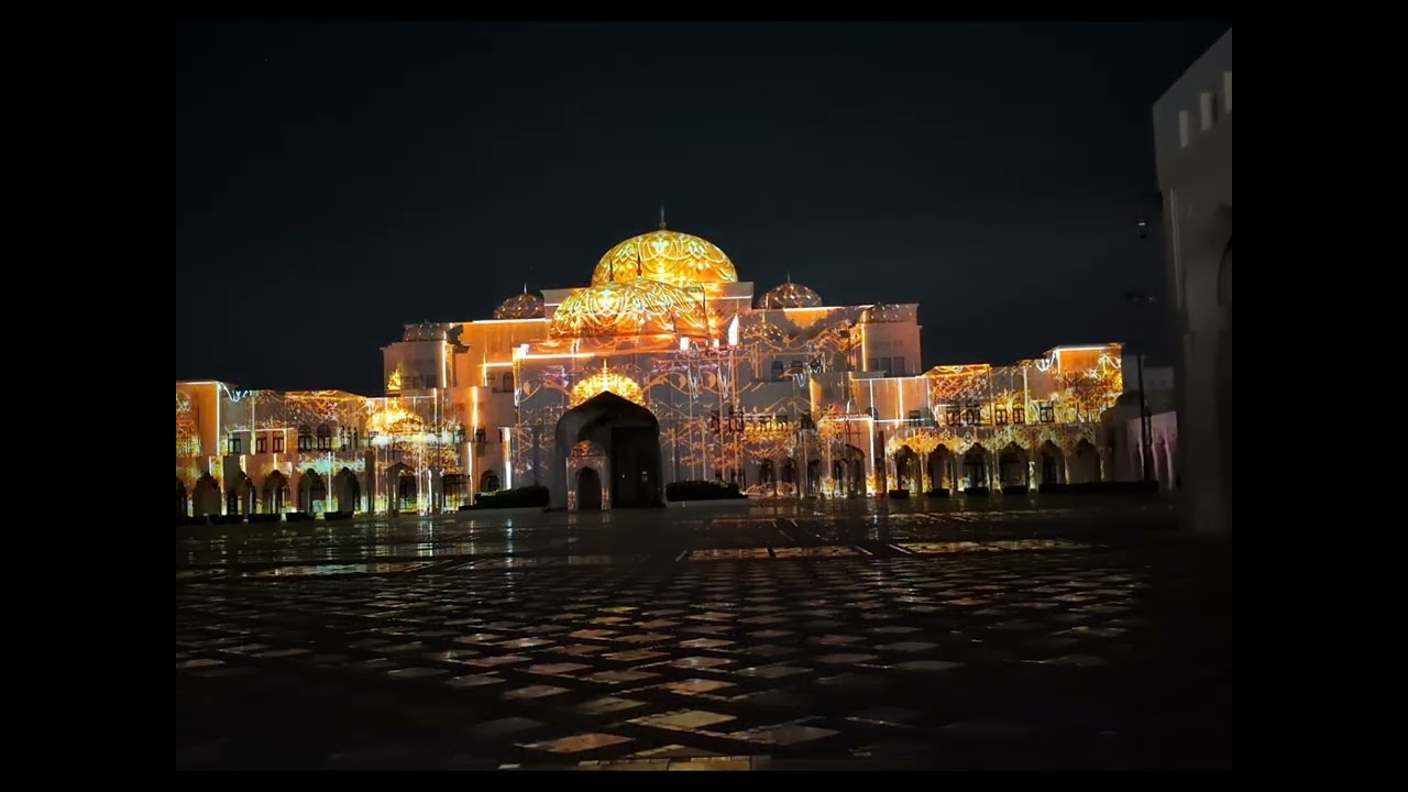 QASR AL WATAN UAE Presidential Palace & Light show #abudhabi
