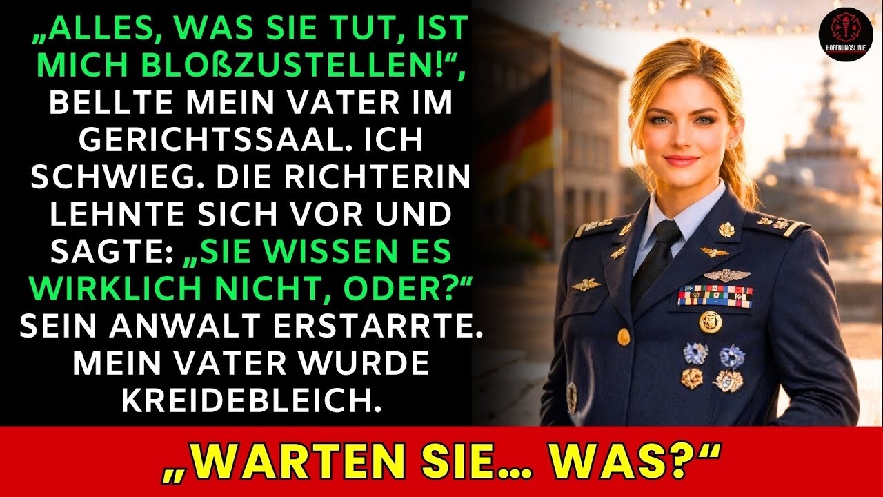 Mein Vater verspottet mich vor Gericht – bis die Richterin sagt: „Sie ist JAG.“