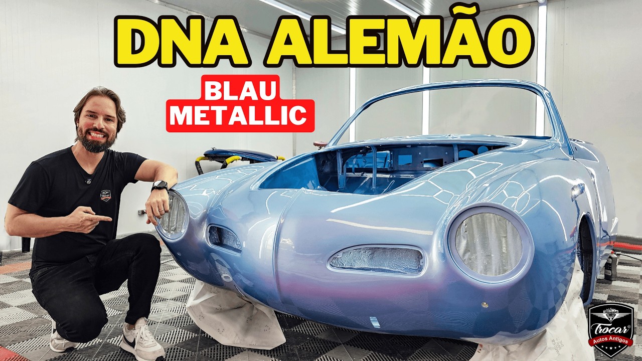 Karmann Ghia 1964 💙 Blau Metallic Rumo a Águas de Lindóia 2026