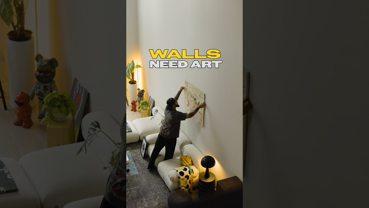 Walls Love Art 🖼️ #homedecor #art #loft