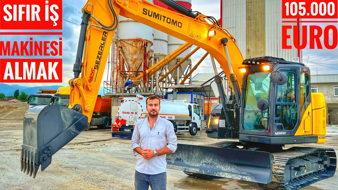 SIFIR KM İŞ MAKİNESİ ALMAK | KUTU AÇILIMI YAPTIK | JELATİNLERİ SÖKTÜM | SUMİTOMO SH145