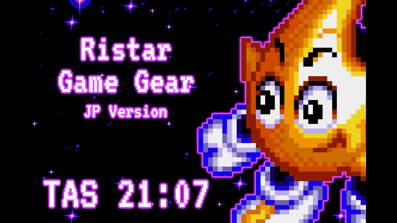 [TAS] Ristar Game Gear Japanese Version - any% 21:07