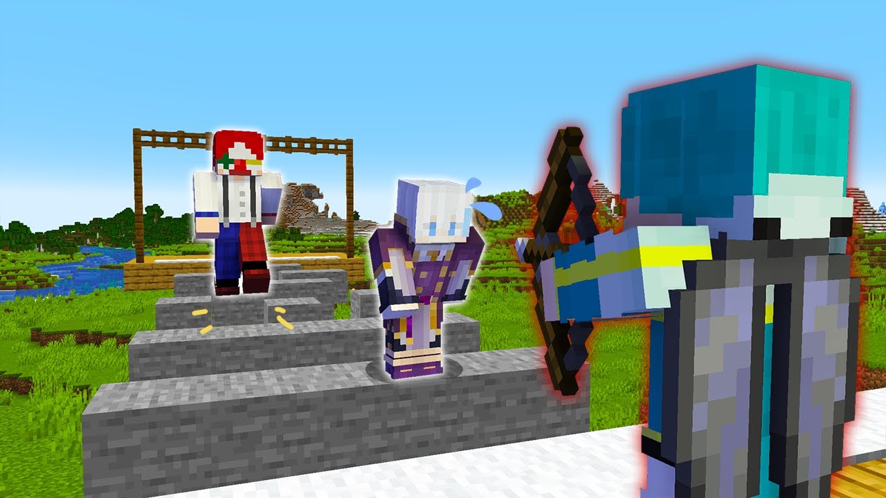 【ガチ勢vs初心者】アスレをするガチ勢vs邪魔する初心者【マイクラ・マインクラフト】