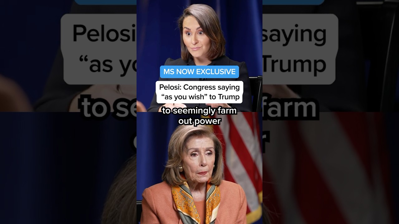 MS NOW EXCLUSIVE: Pelosi: Congress saying 