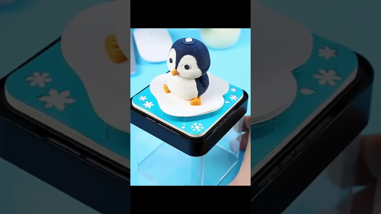 Create a Charming 3D Penguin Calendar: Step-by-Step DIY Tutorial!  