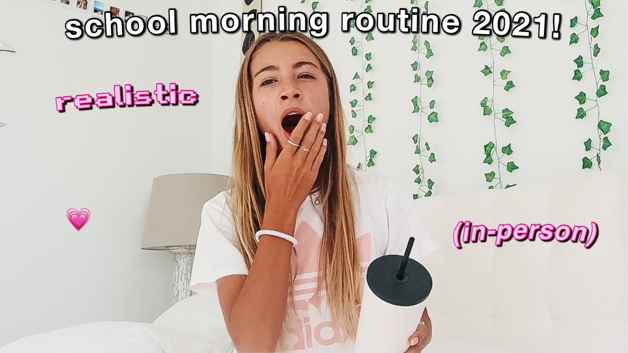 my REAL high school morning routine 2021 (in-person & productive)