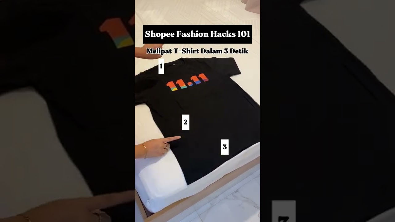 Cara Melipat Baju 3 Detik!