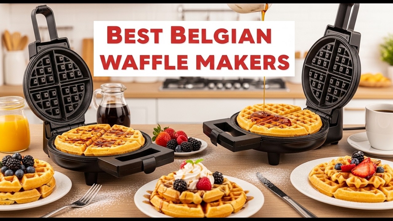 TOP 5 Best Belgian Waffle Makers 2026 | Belgian Waffle Makers That Make Perfect Café-Style Waffles