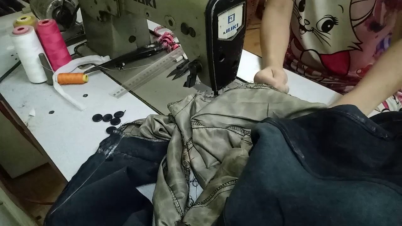 Sửa áo da thật!!! Cách sửa, bóp tay áo da, có lớp lót trong!!!