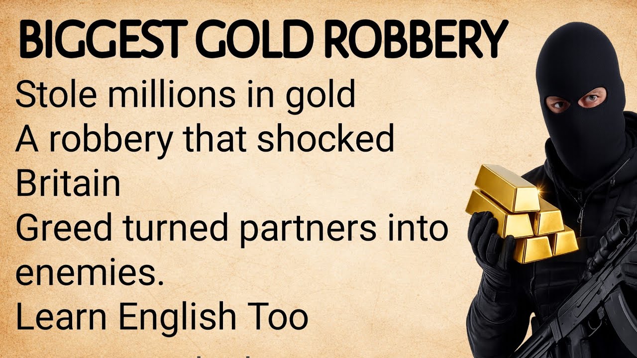 Learn English Through Story ⭐ The Biggest Bank Robbery in History | English Story for Beginners