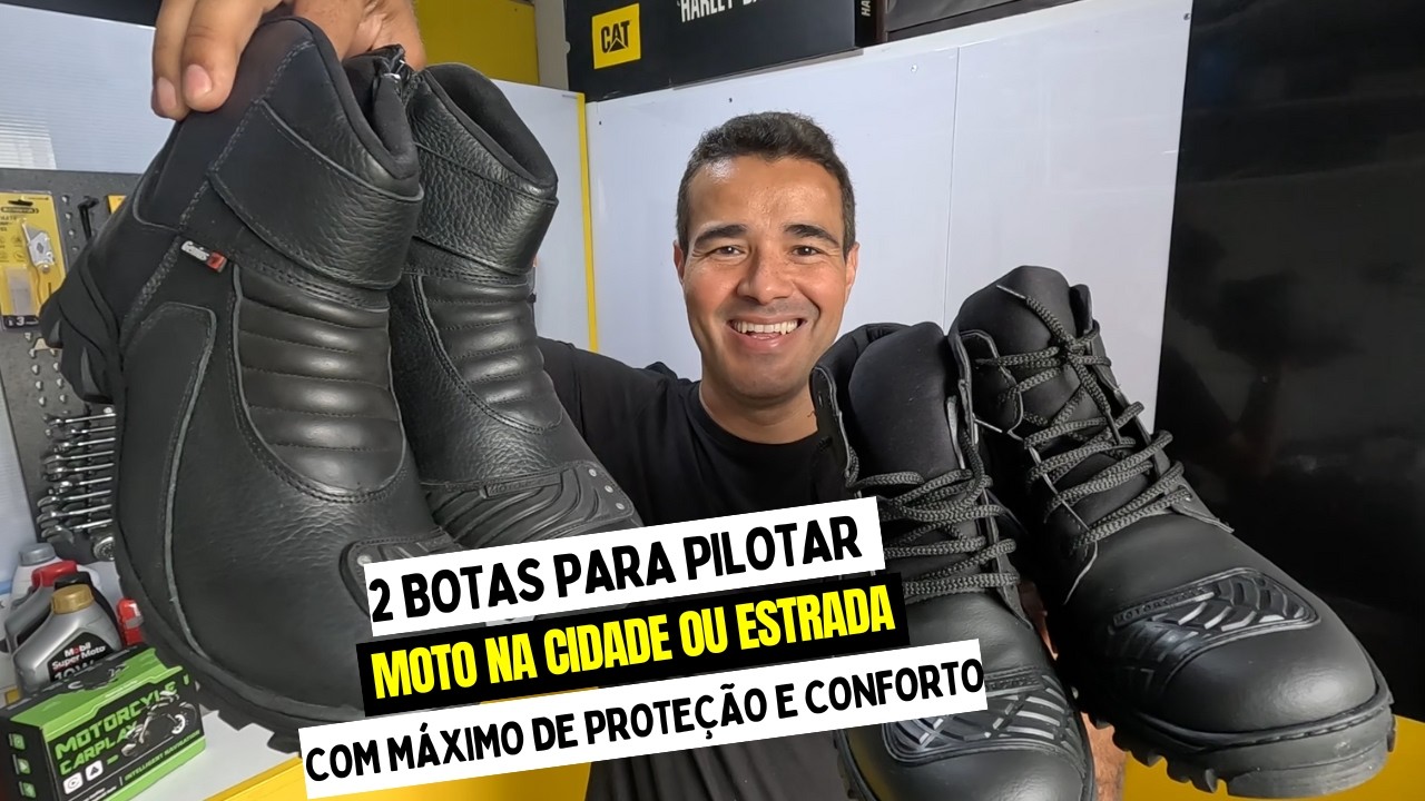 2 BOTAS CONFORTÁVEIS E SEGURAS PARA PILOTAR MOTOS