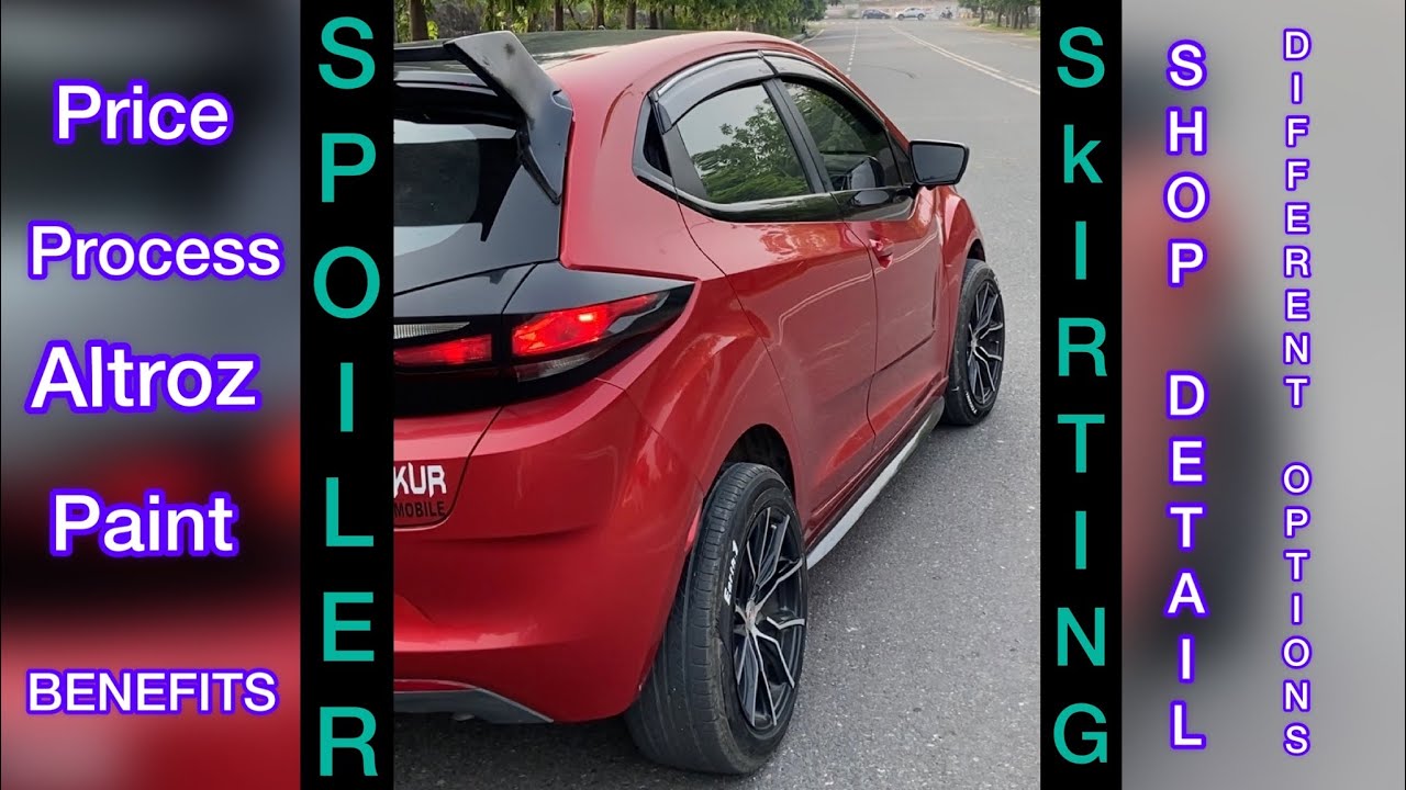 Car SPOILER & Skirting in Altroz modification| First Altroz base model (XE) modified like this