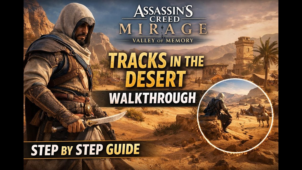 Tracks in the Desert Walkthrough | Assassin’s Creed Mirage | Valley of Memory | Step by Step Guide