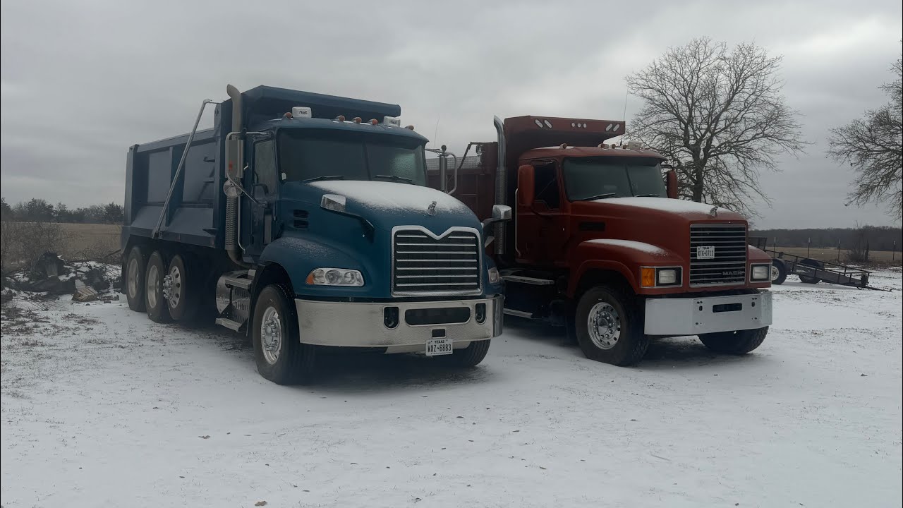 Day after freezing truck prep | Vol 1 #trucking #dumptruck 