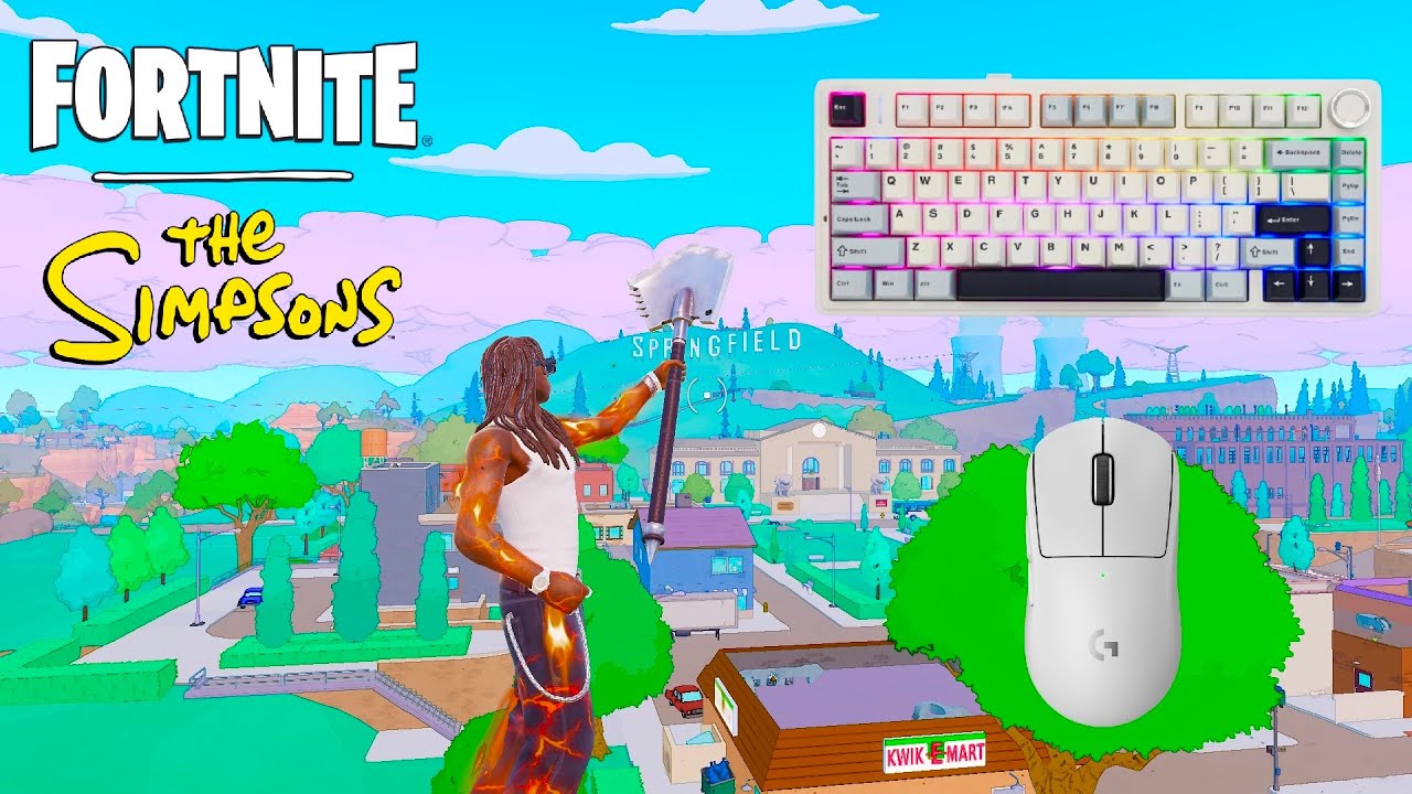 *NEW* SIMPSONS RELOAD 🏆Aula F75 ASMR😴Satisfying Keyboard Fortnite 900 FPS 4K