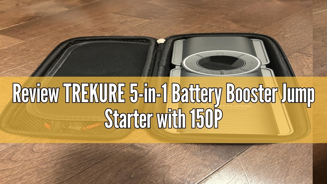 Review TREKURE 5-in-1 Battery Booster Jump Starter with 150PSI Air Compressor, 4000A Car Battery Jum