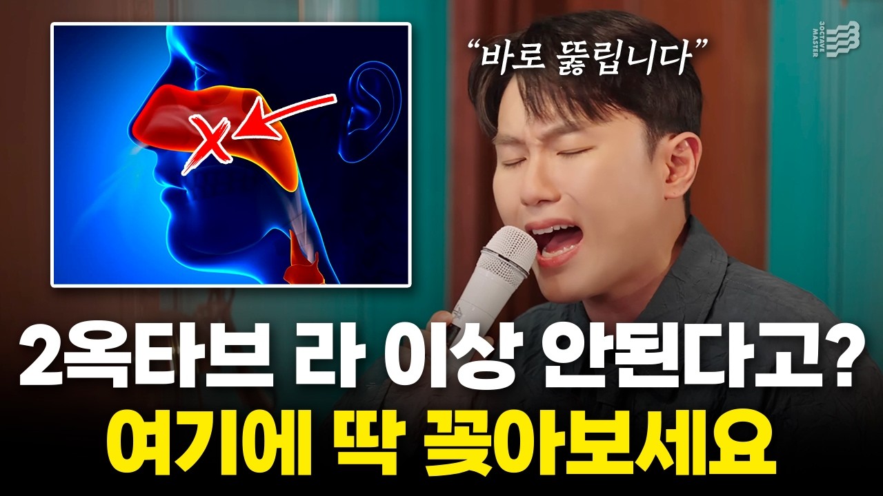 2옥타브 라 이상 안 나는 분들은 여기에 딱 꽂아놓고 불러보세요. 노래잘하는법