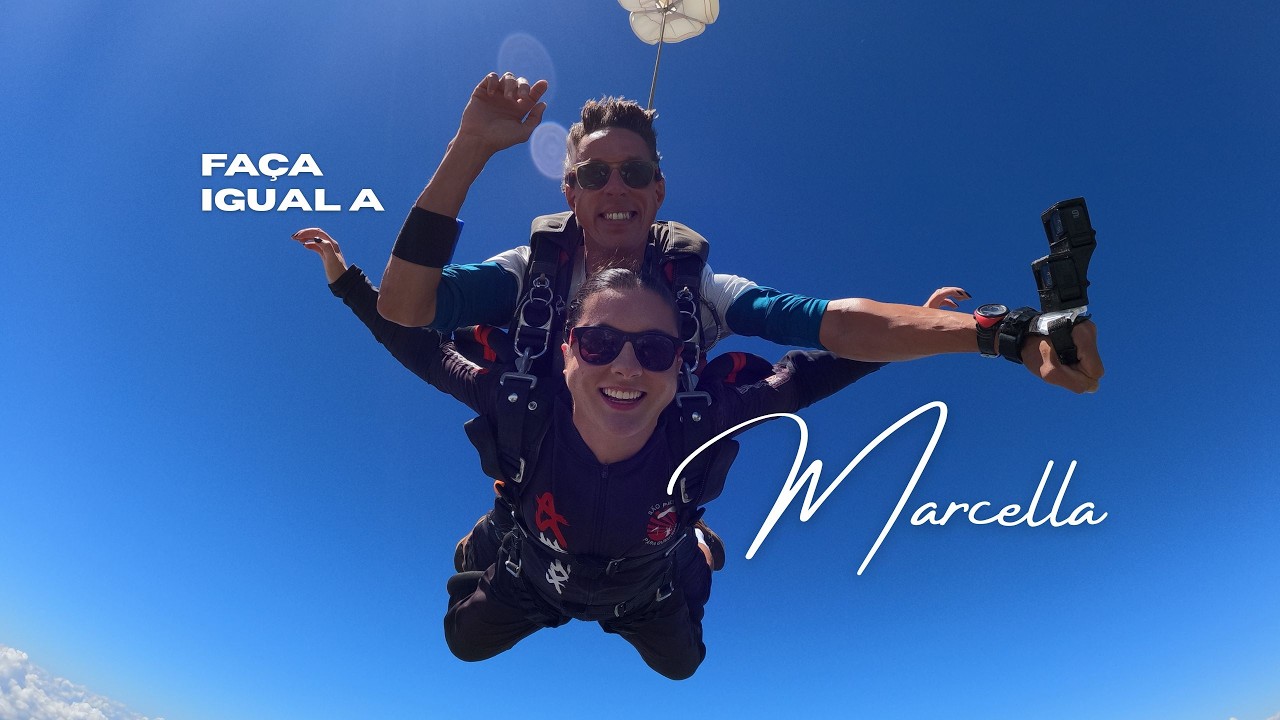 Salto de Paraquedas da Marcella na São Paulo Paraquedismo! 🪂
