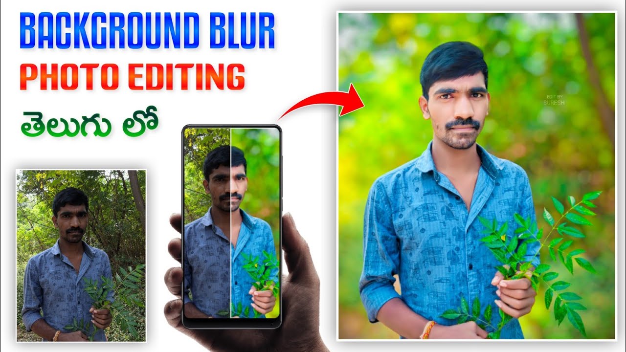Photo background blur editing like DSLR in telugu