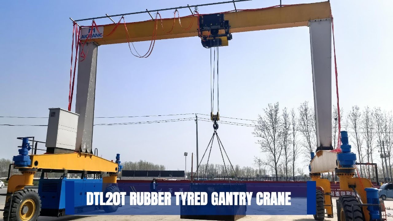 Tired of Slow Efficiency For transportation? Try AICRANE Rubber-Tyred Gantry Crane!