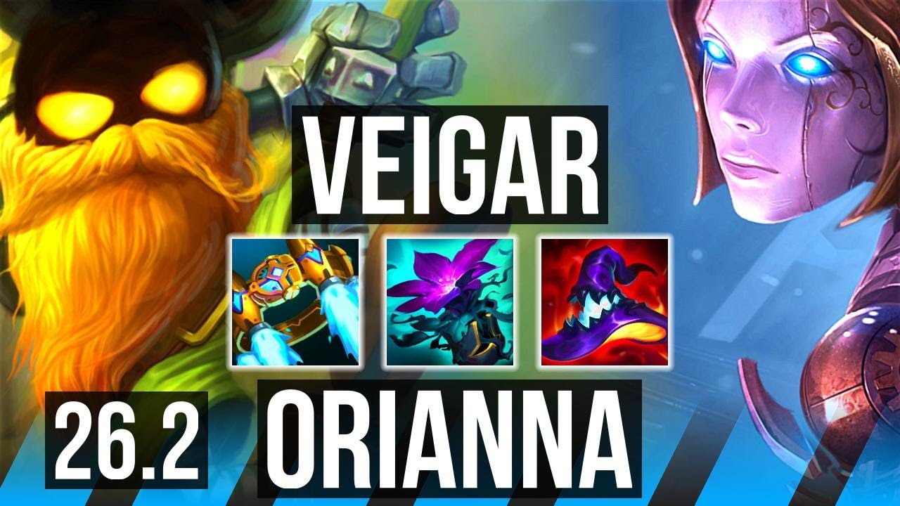 VEIGAR vs ORIANNA (MID) | EUW Master | 26.2