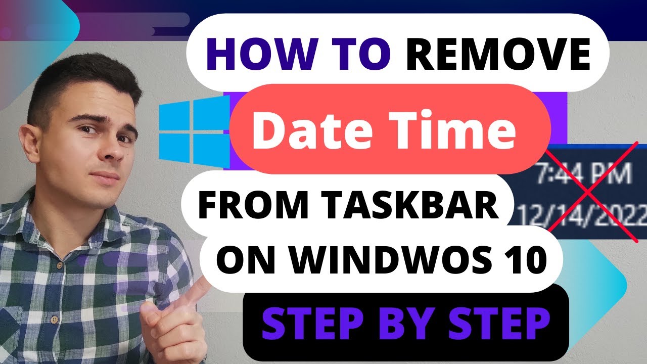 How to Remove Date Time from Taskbar Windows 10