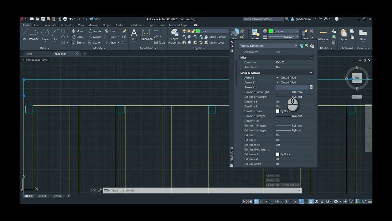 Como dimensionar y escalar u dibujo en AutoCAD 2022