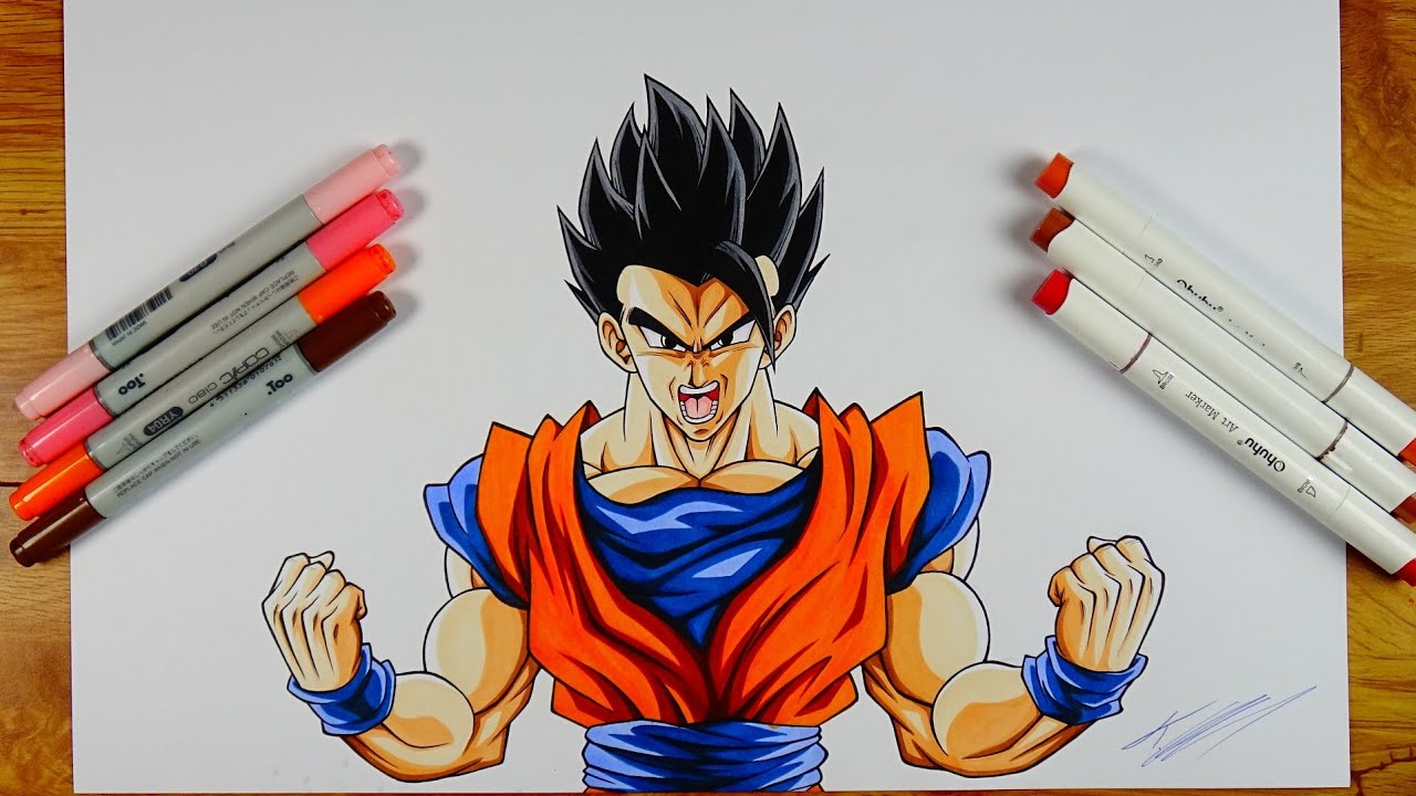 How to Draw Gohan Full Potential | Easy Drawing Tutorial 