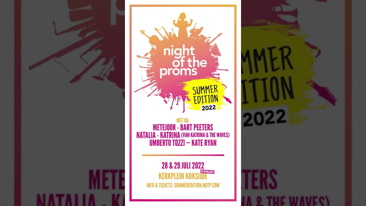 Proximus Pop-Up Arena: Night of the Proms Summer Edition