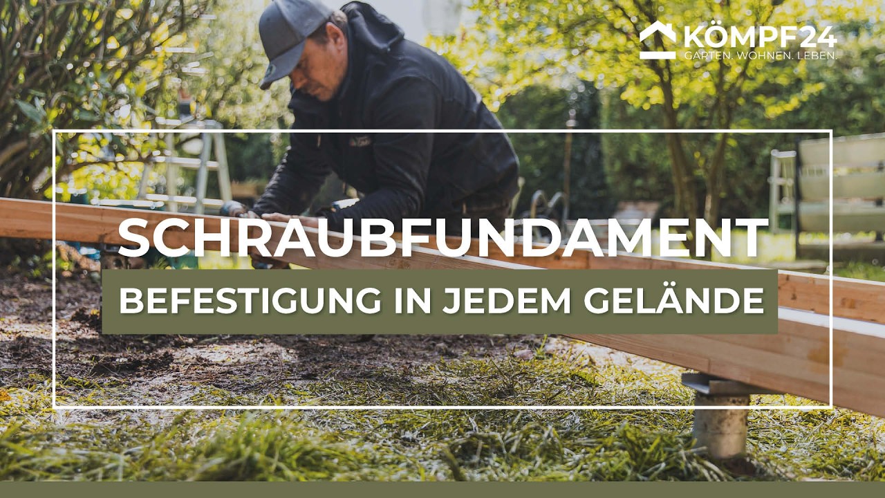 Schraubfundament fürs Gartenhaus - Die elegante Fundamentlösung