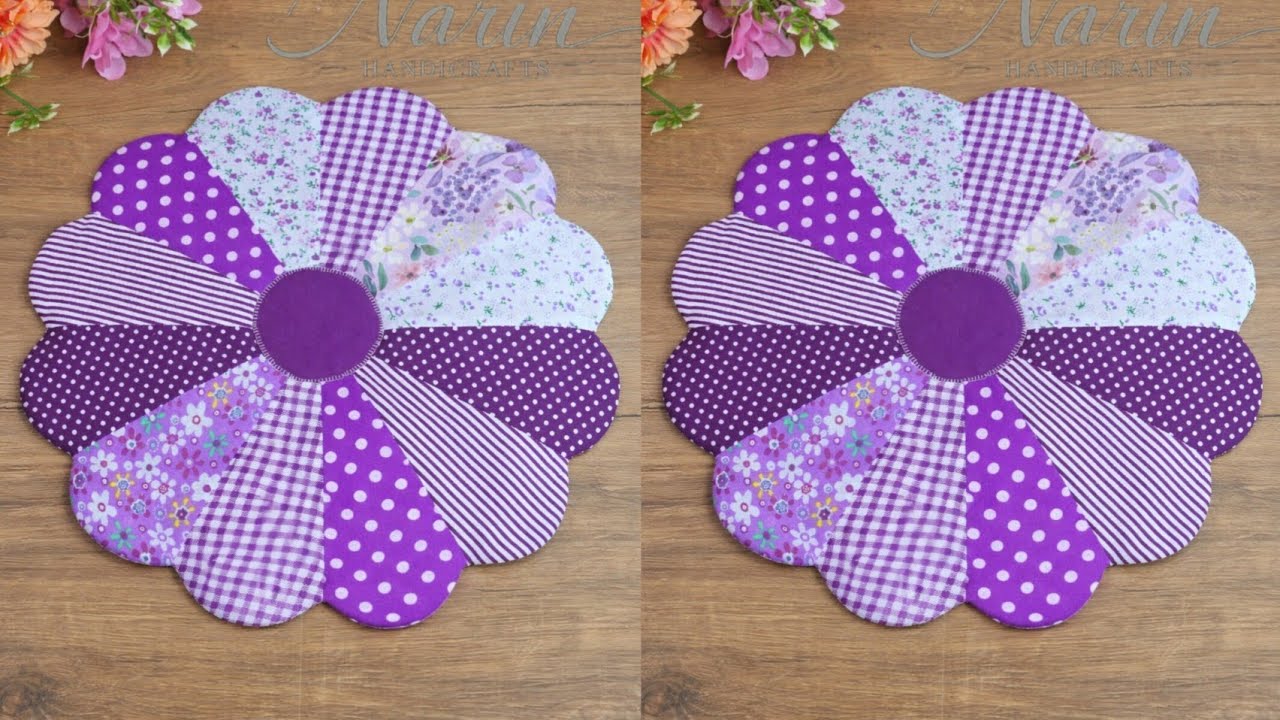 Incredible Project! A Best-Selling Flower Placemat Made from Fabric Scraps 🌸🔥