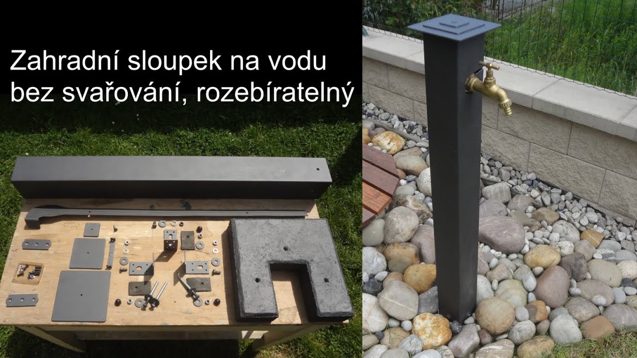 Zahradní sloupek na vodu | rozebíratelný pro snadnou údržbu