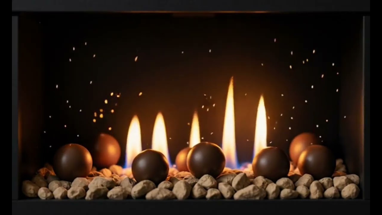 🔥 ** 8 Hrs Modern Crackling 🔥 **  FirePlace Mocha Latte 🔥 ** 4k Cozy 🔥