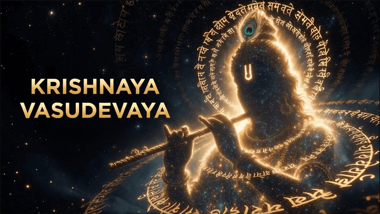 Krishna Mantra - Om Krishnaya Vasudevaya Haraye Paramatmane 108 Times | Bhakti Song | Krishna Bhajan