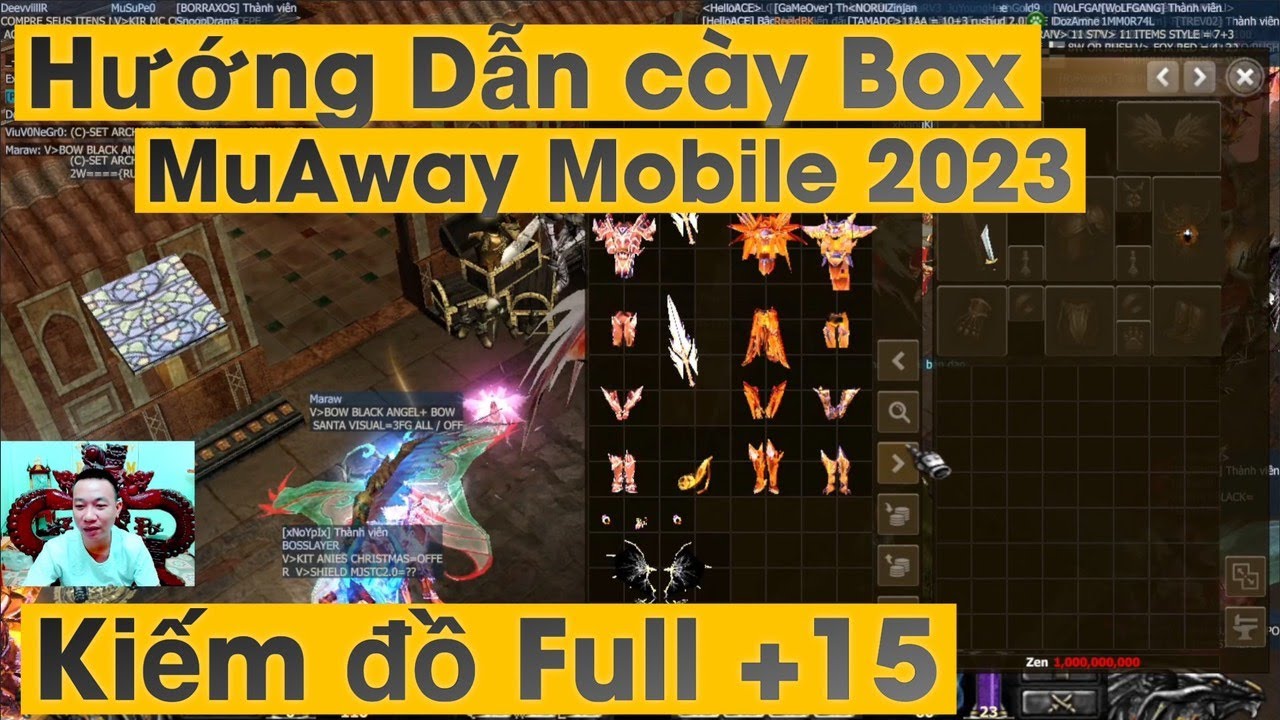 Hướng Dẫn Tân thủ Từ Cấp 1 Đến Reset Master Kiếm Box MuAway Mobile 2023