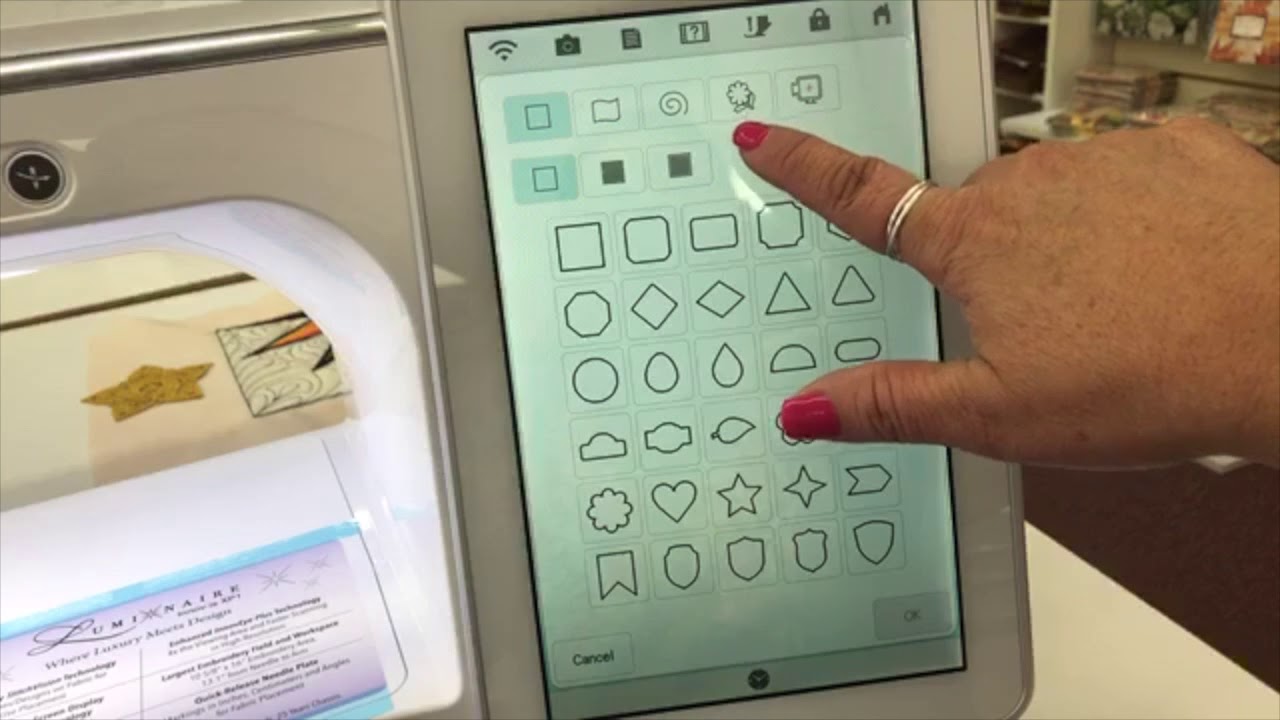 Brother Luminaire XP1 Tutorial - Showing My Design Center and Kimberbell with Rosemary Sartin