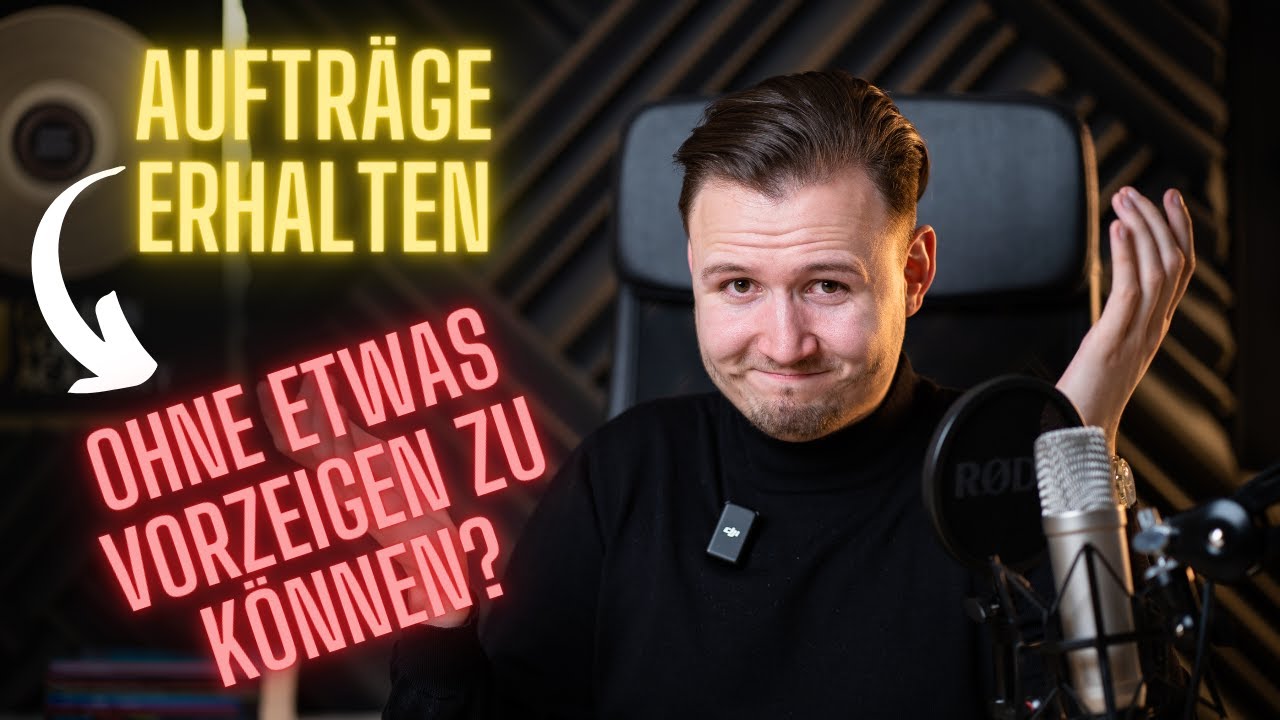 Als Sprecher Aufträge erhalten OHNE etwas vorzeigen zu können?!