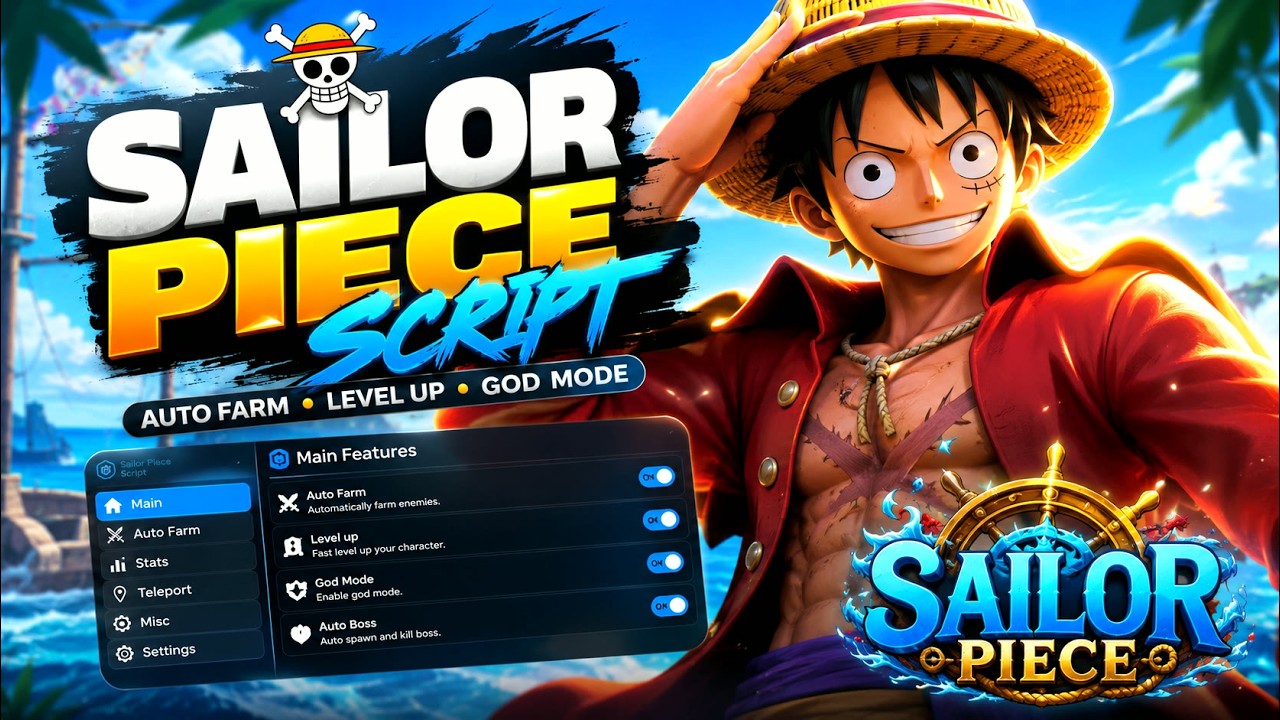 INSANE [New] Sailor Piece Script *NOKEY* 2026 - Auto Farm, Sea Event, Crystal Defense & More!