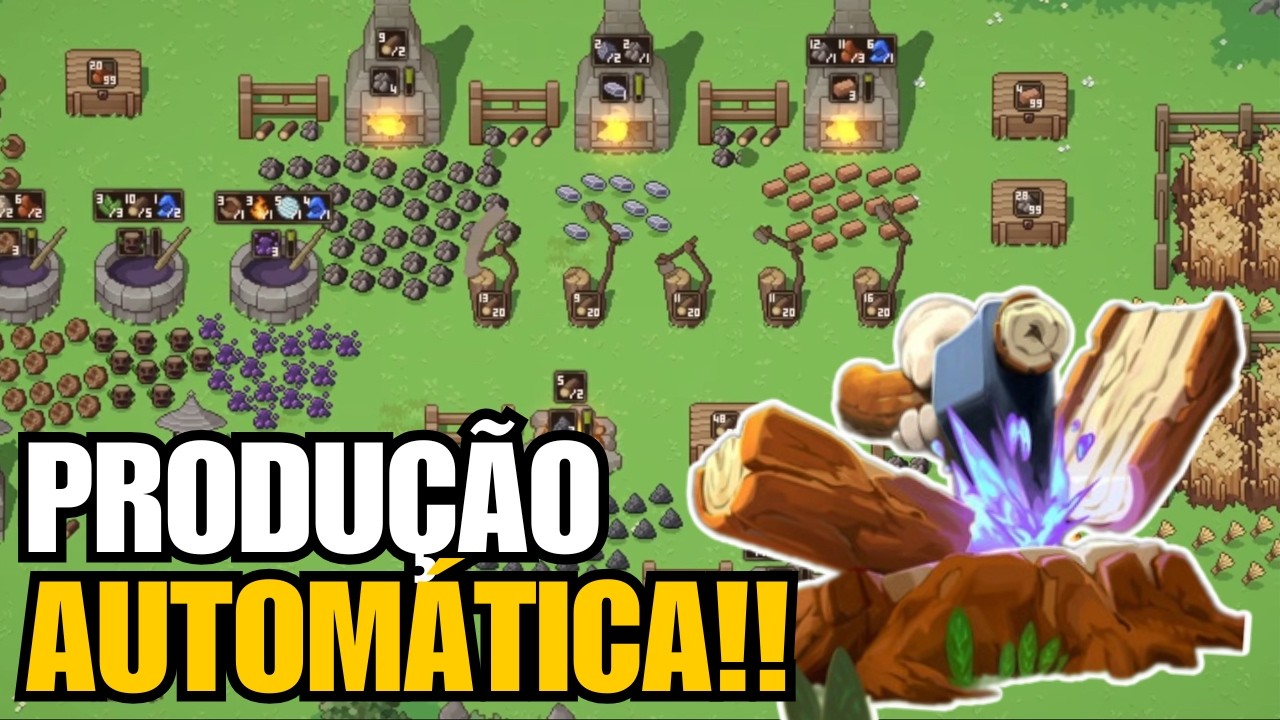 Transformei um Aprendiz em Mago SUPREMO Automatizando a Floresta! | Forage Wizard
