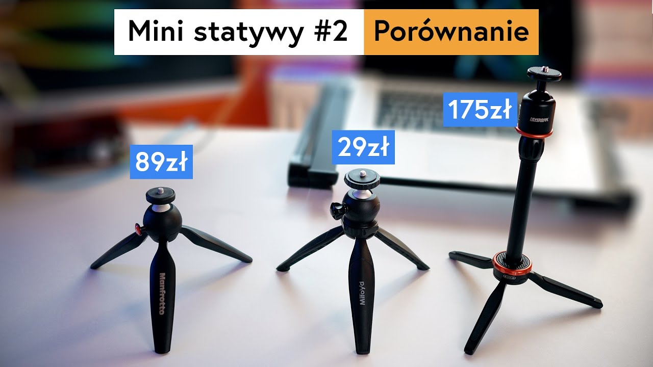 POR&Oacute;WNANIE ⚖️ mini STATYW&Oacute;W STOŁOWYCH 🎥